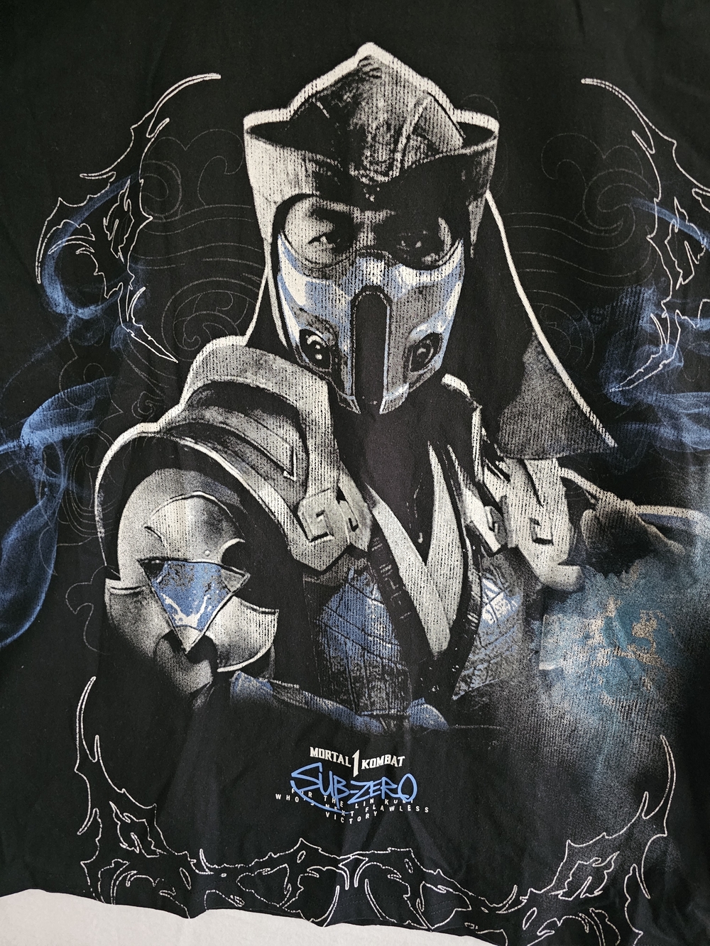 Mortal Kombat Black and Blue Graphic Tee - Sub-Zero